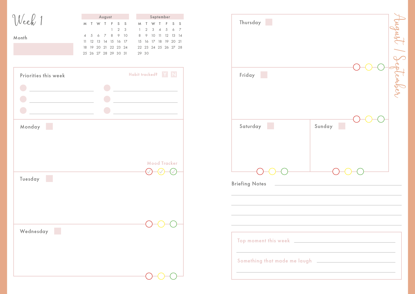 Floral Whisper - Spiral Teaching Assistant Planner