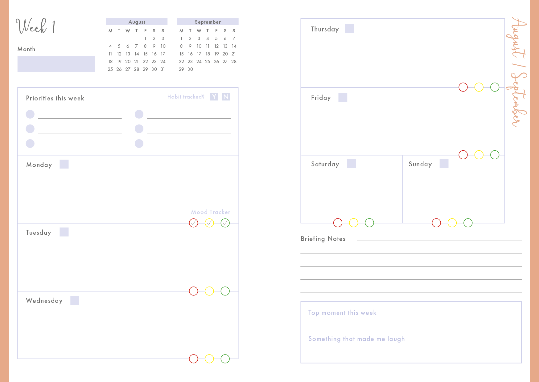 Plum Tide - Spiral Teaching Assistant Planner