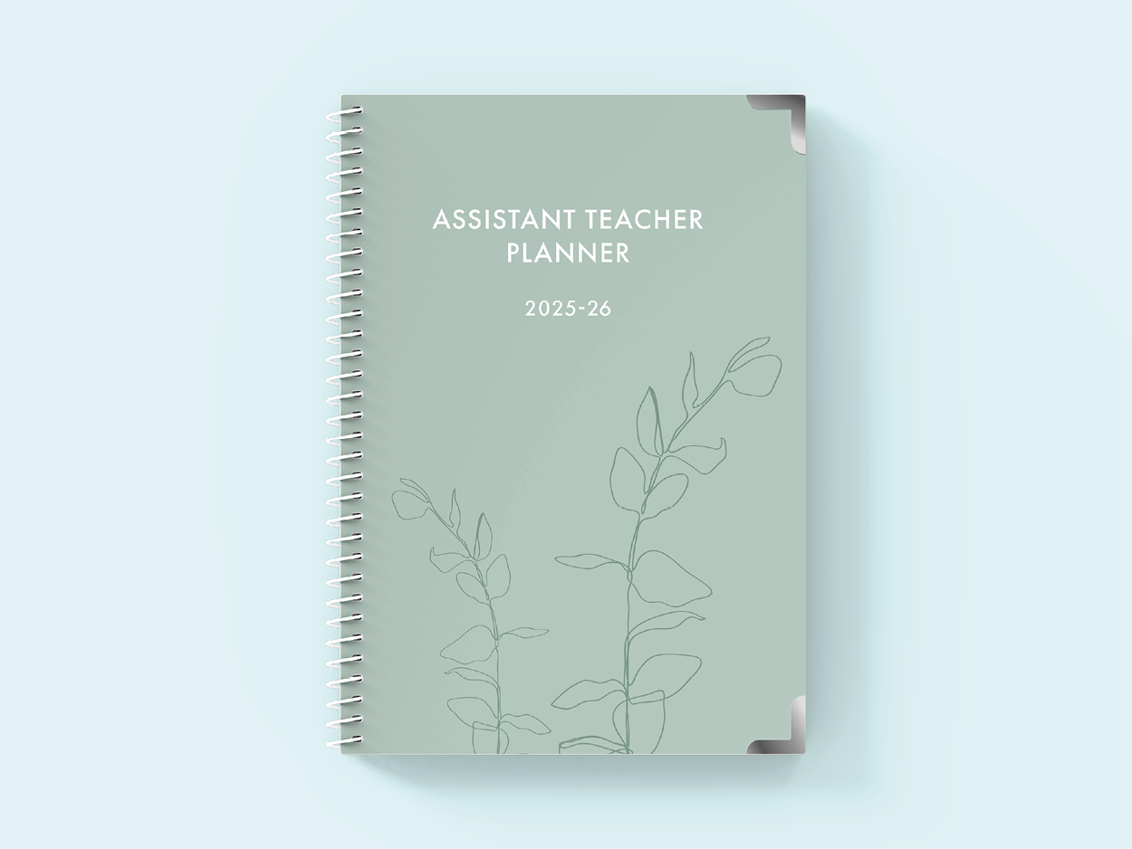 Botanical Serenity - Spiral Teaching Assistant Planner