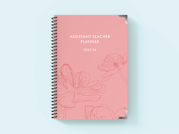 Floral Whisper - Spiral Teaching Assistant Planner