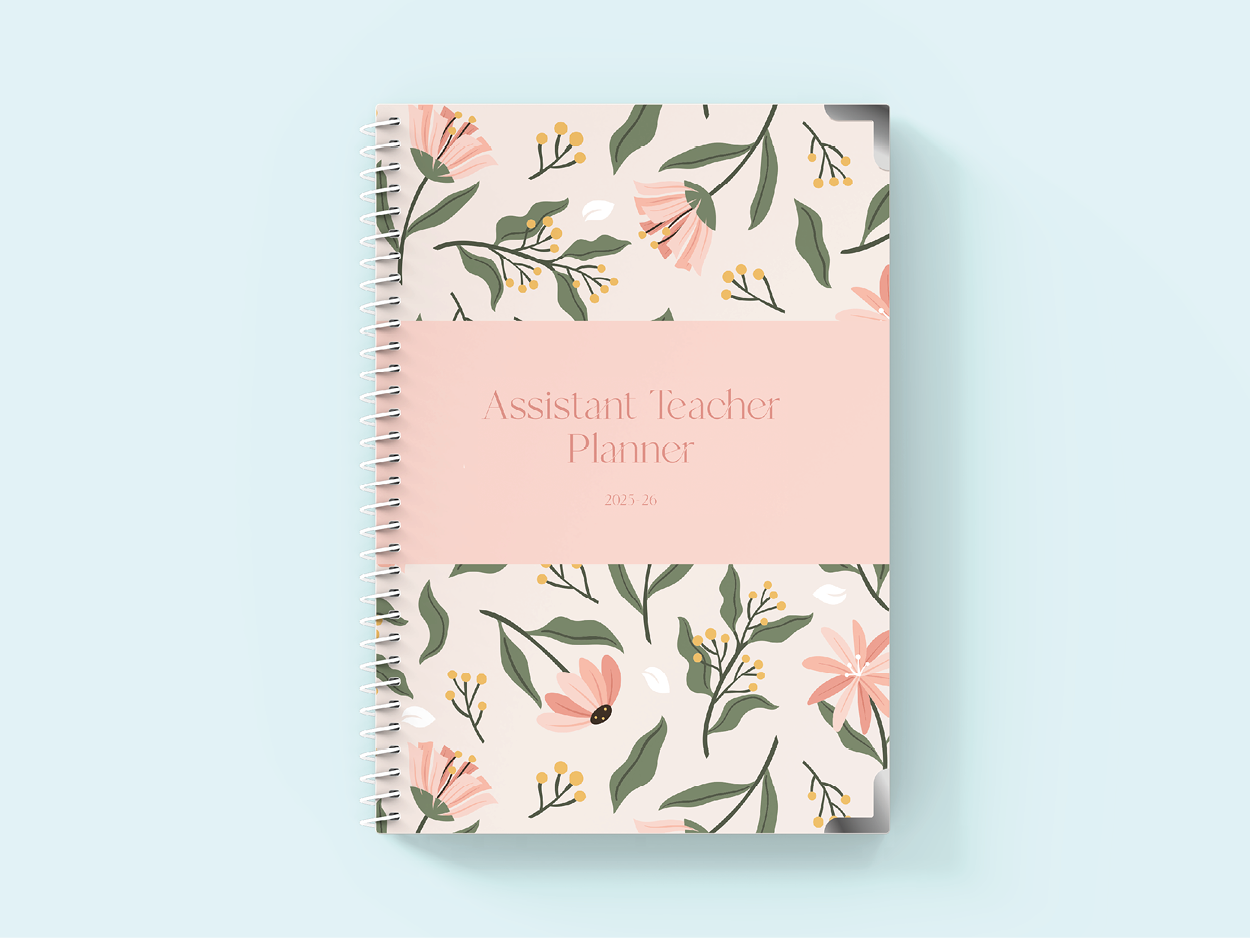 Posy Pink - Spiral Teaching Assistant Planner