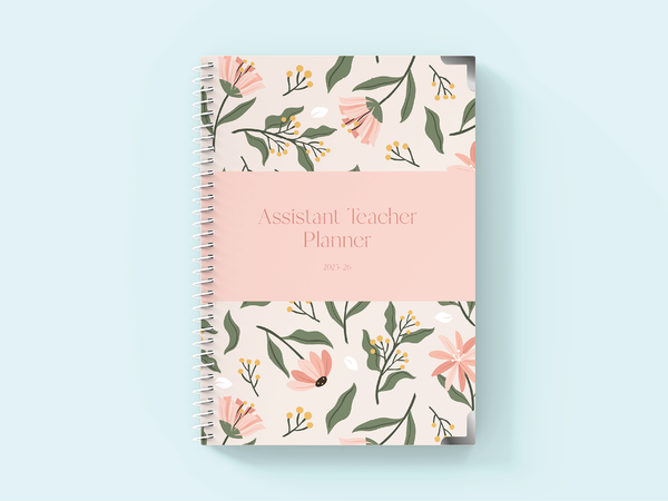 Posy Pink - Spiral Teaching Assistant Planner