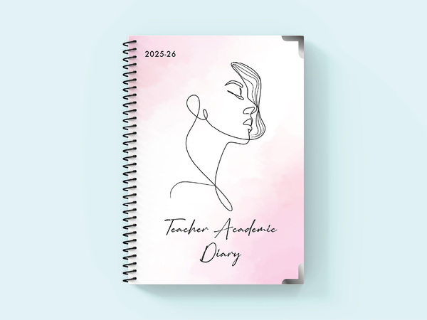Feminine Elegance - Spiral Teacher Academic Diary