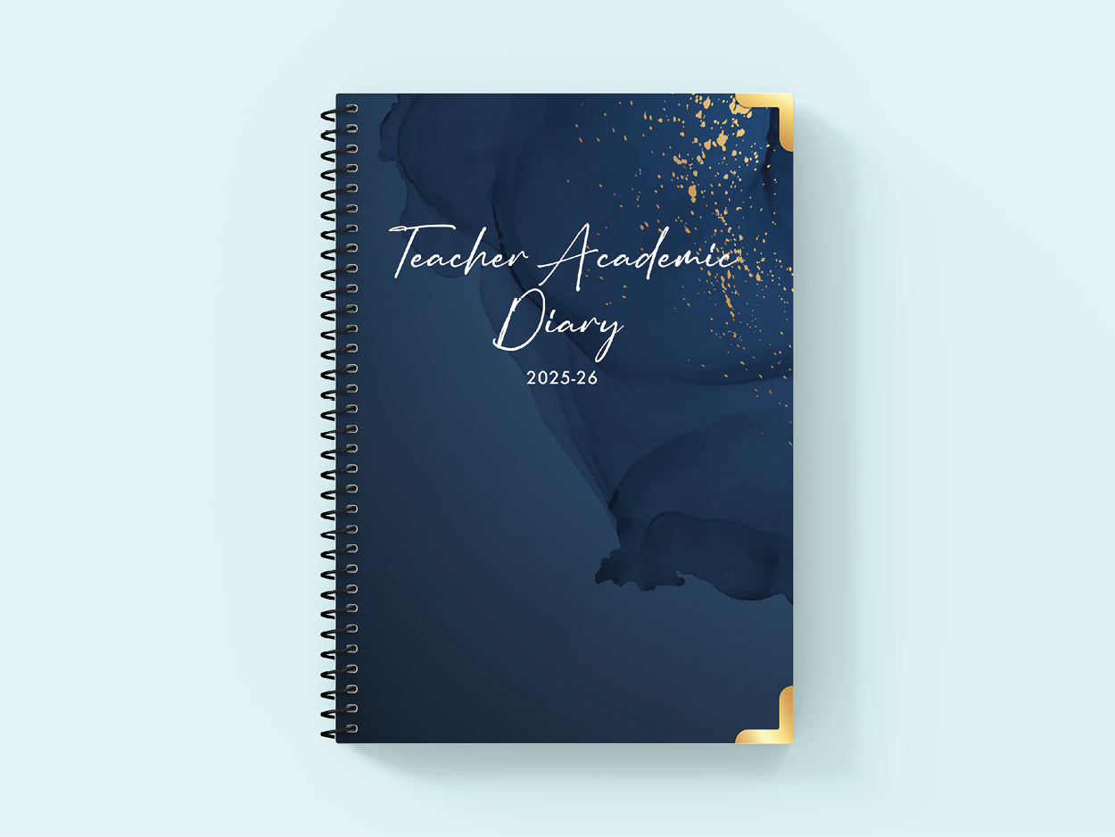 Stellar Sparkle - Spiral Teacher Academic Diary