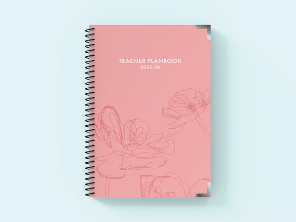 Floral Whisper - Spiral Teacher Planbook