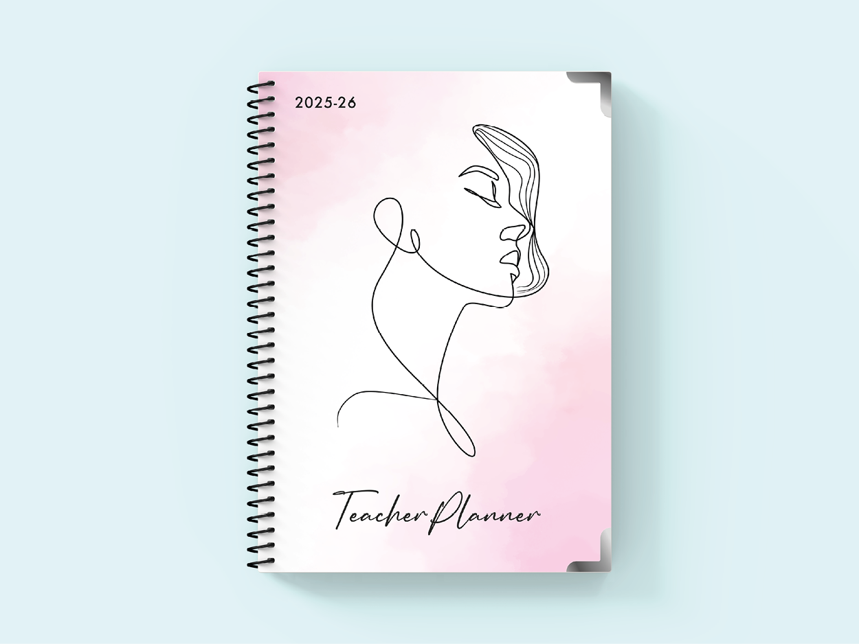 Feminine Elegance - Spiral Teacher Planner