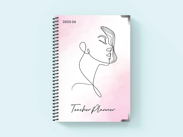 Feminine Elegance - Spiral Teacher Planner