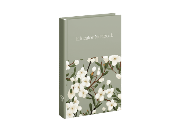 Emerald Blossom - Hard Back Book Educator Notebook